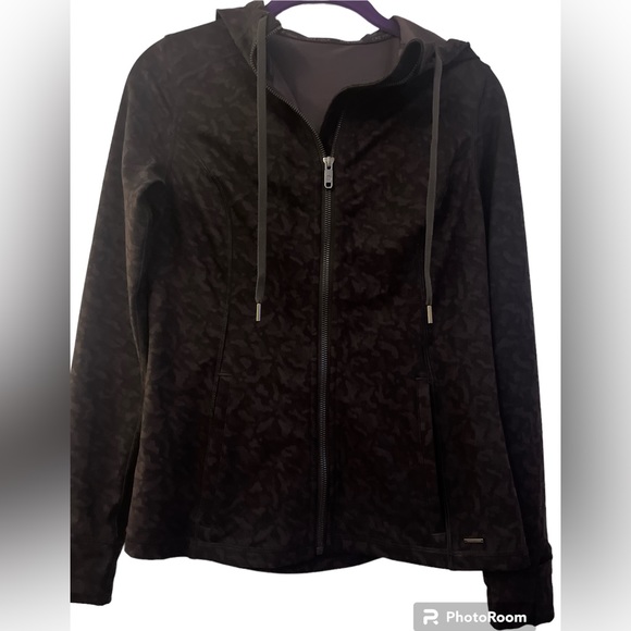 CRZ YOGA women’s brushed full zip hoodie jacket, with zip pockets. Size S. EUC - Picture 3 of 11